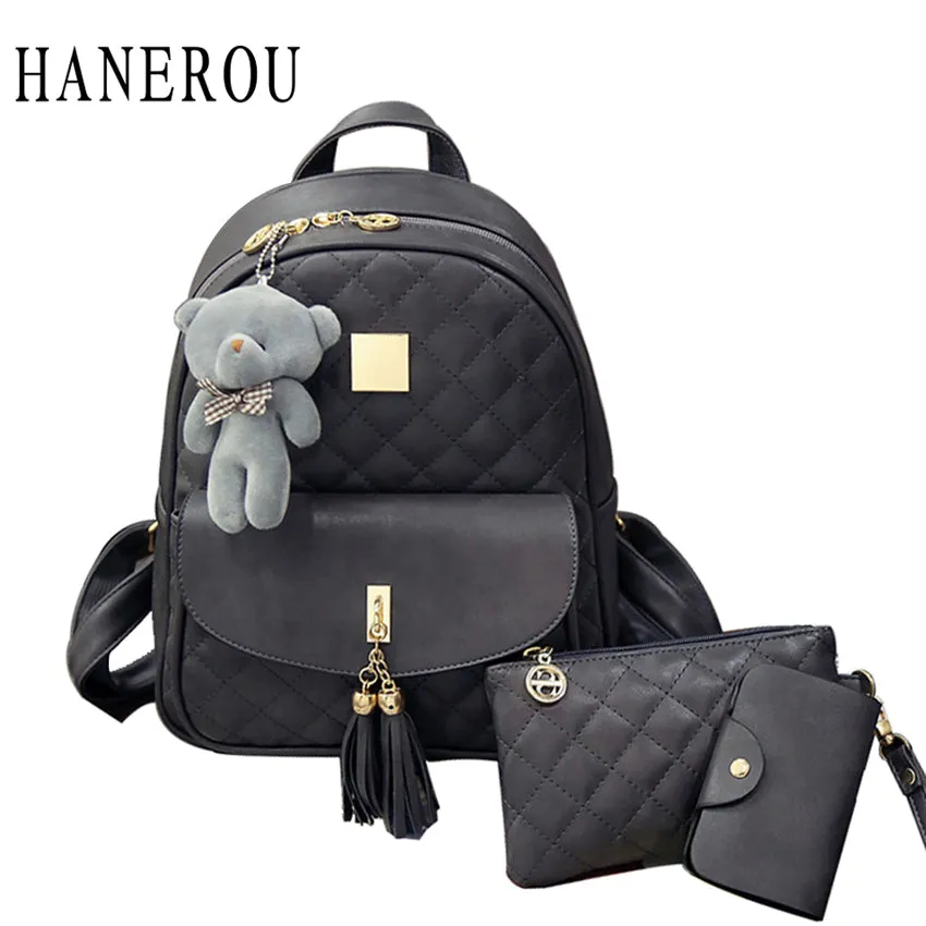 3 Pcs Bear Backpack