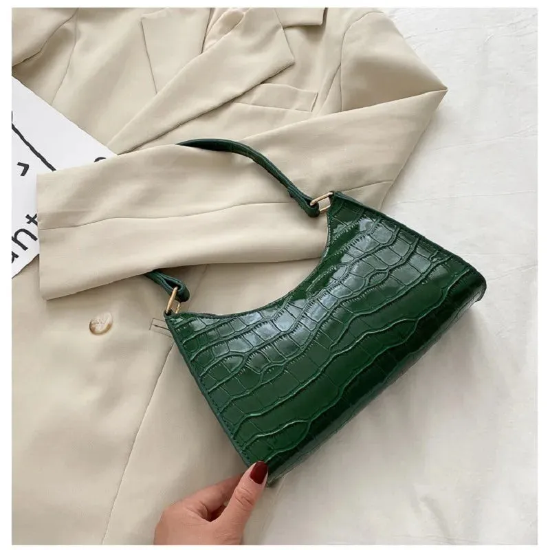 Amozae-Fashion Exquisite Shopping Bag Retro Casual Women Totes Shoulder Bags Female Leather Solid Color Chain Handbag