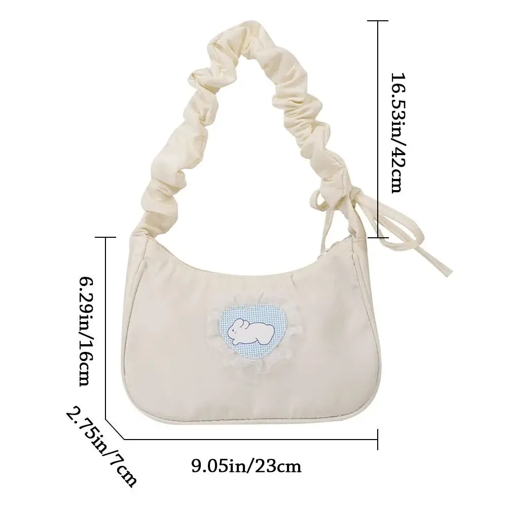 Amozae-Fashion Women Shoulder Bags Nylon Sling Bag Female Cute Lace Crossbody Clutch Handbags Messenger Handbags