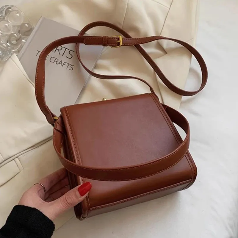 Amozae-Luxury Design Bag Retro Women Handbag Ins Fashion Women Crossbbody Bag Casual Female Bag