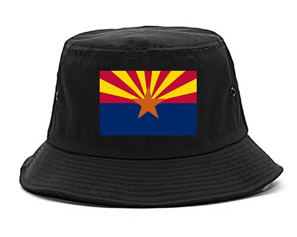 Arizona State Flag AZ Chest Mens Bucket Hat