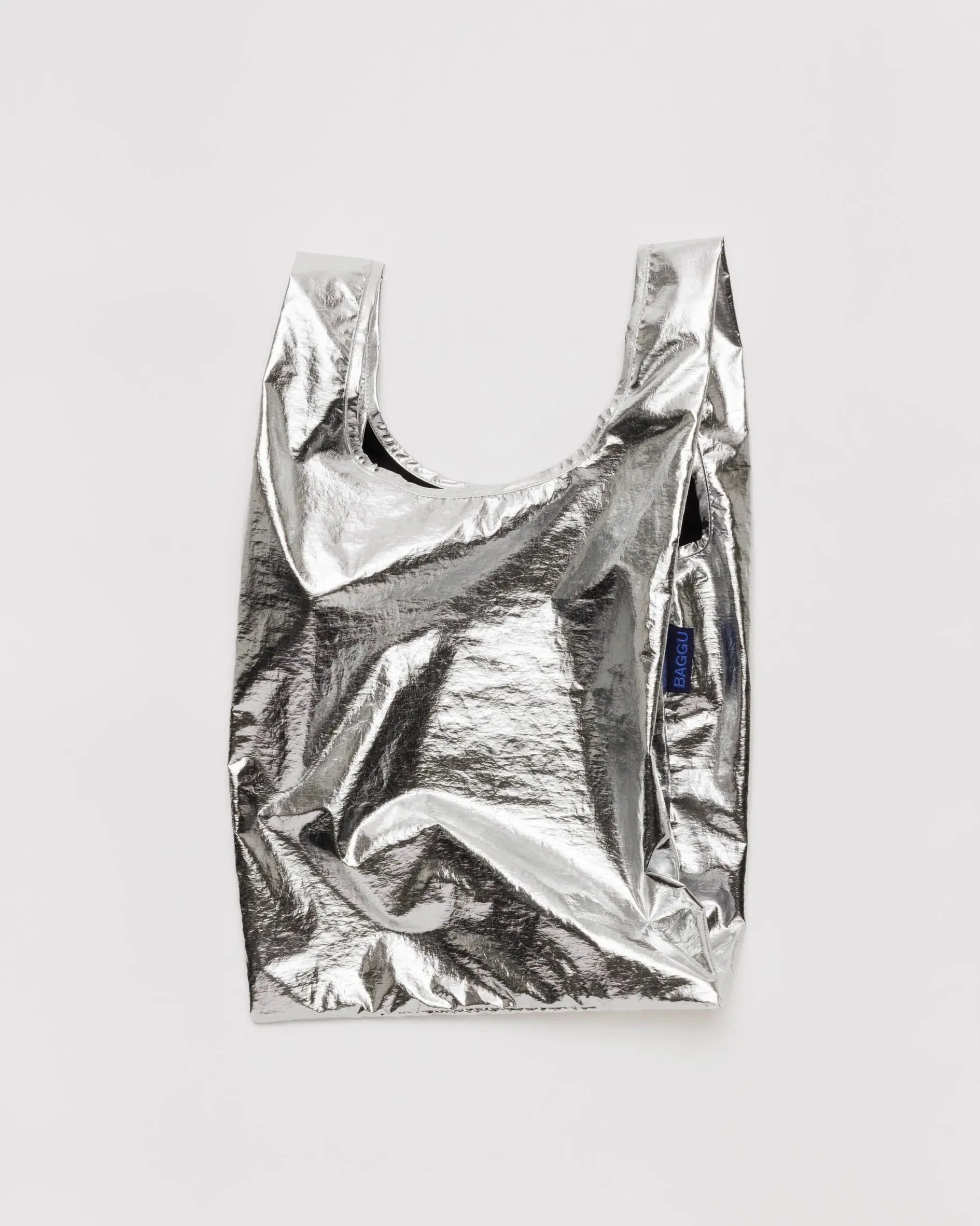 Baby Baggu Tote - Metallic Silver