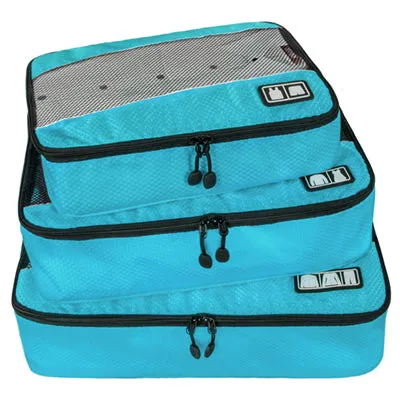 BAGSMART 3 Pcs Unisex Clothing Packing Cubes Travel Bags For Shirts Pants Garments Travel Duffle Bag Organizers