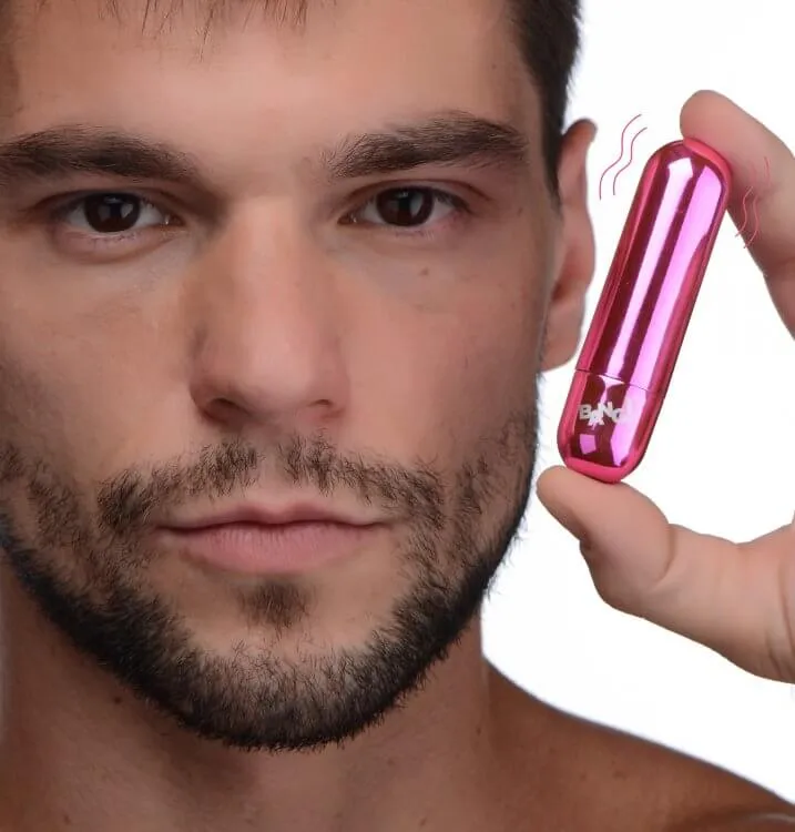 Bang! 10X Vibrating Metallic Bullet Pink