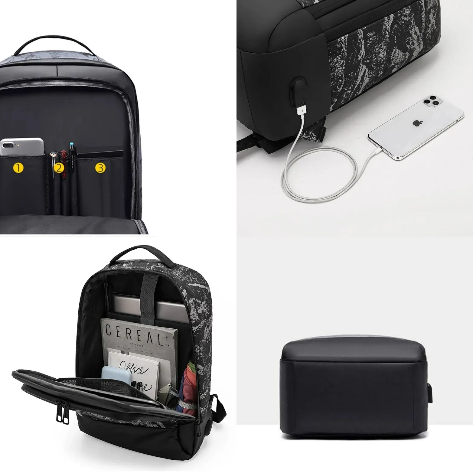 Business Laptop Backpack Travel College Bag -GH6013