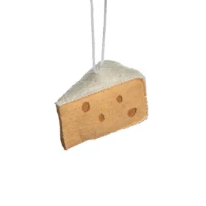 Cheese Wedge Felt Ornament