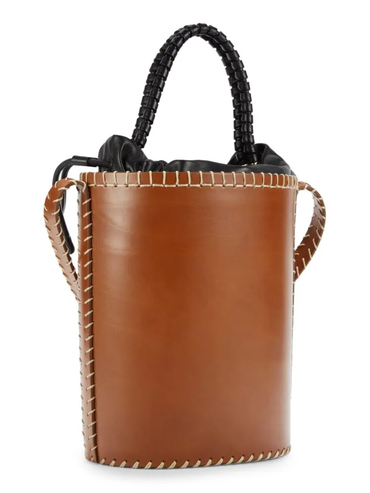 Chloé leather bucket bag, brown