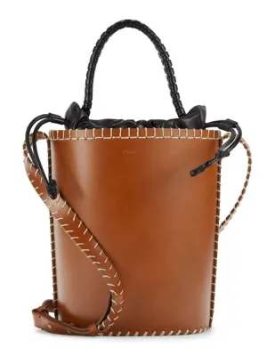 Chloé leather bucket bag, brown