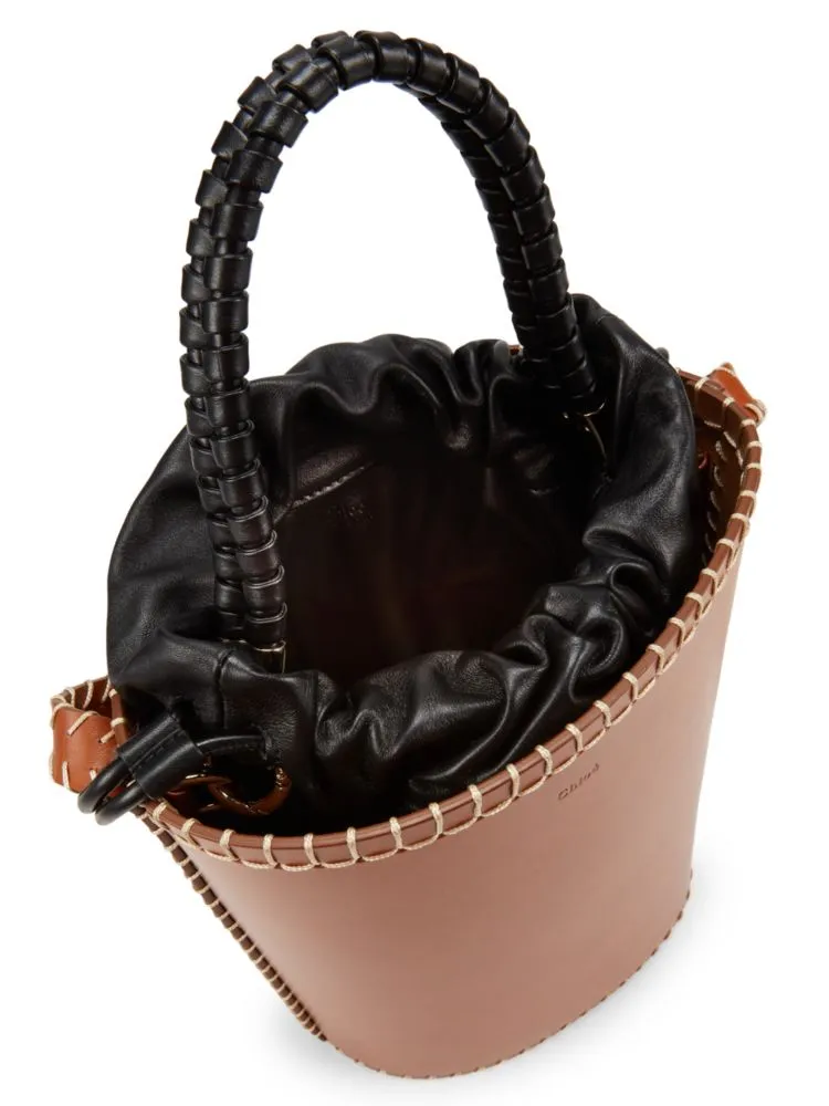 Chloé leather bucket bag, brown