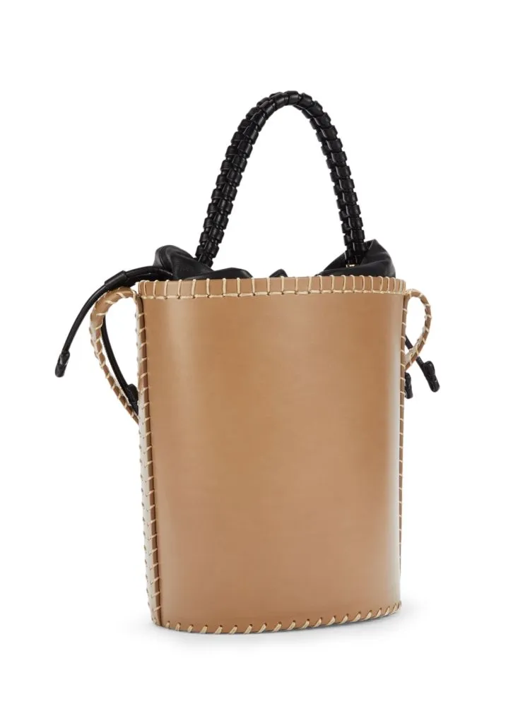 Chloé leather bucket bag, taupe