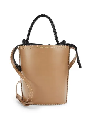 Chloé leather bucket bag, taupe