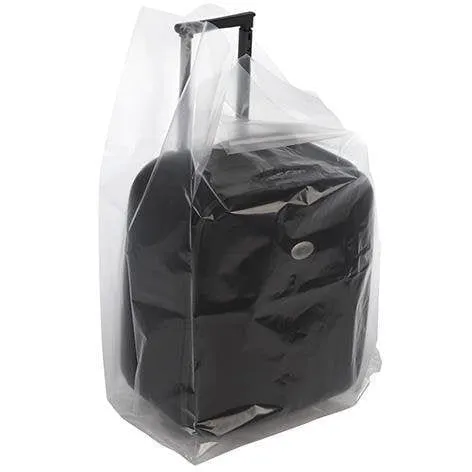 Clear Gusseted Poly Bags. 10 x 8 x 20 x 3 mil