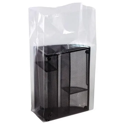 Clear Gusseted Poly Bags. 15 x 9 x 32 x 2 mil