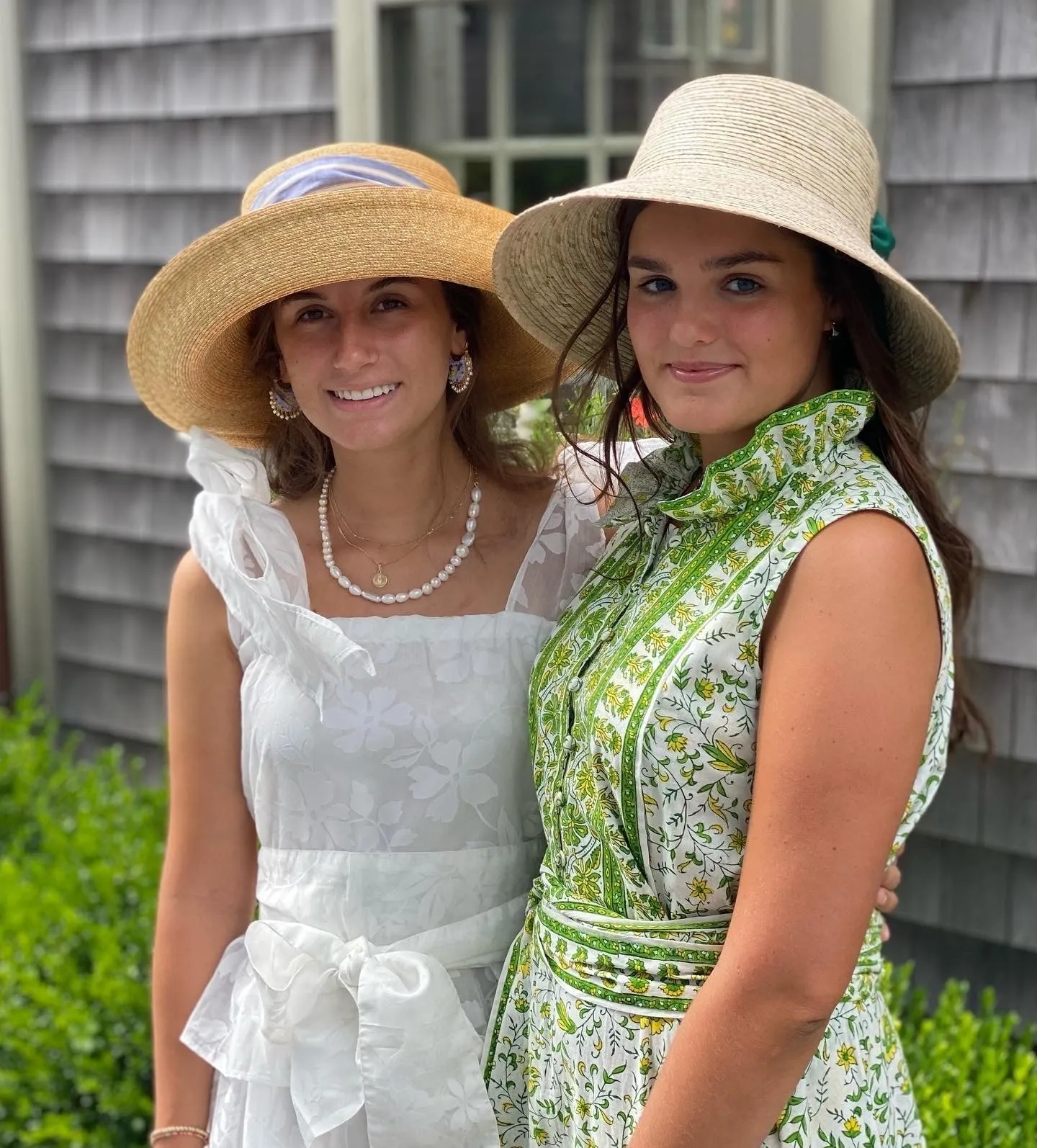 Clematis Bucket Hat - French Blue Wide & Short Grosgrain Ribbon