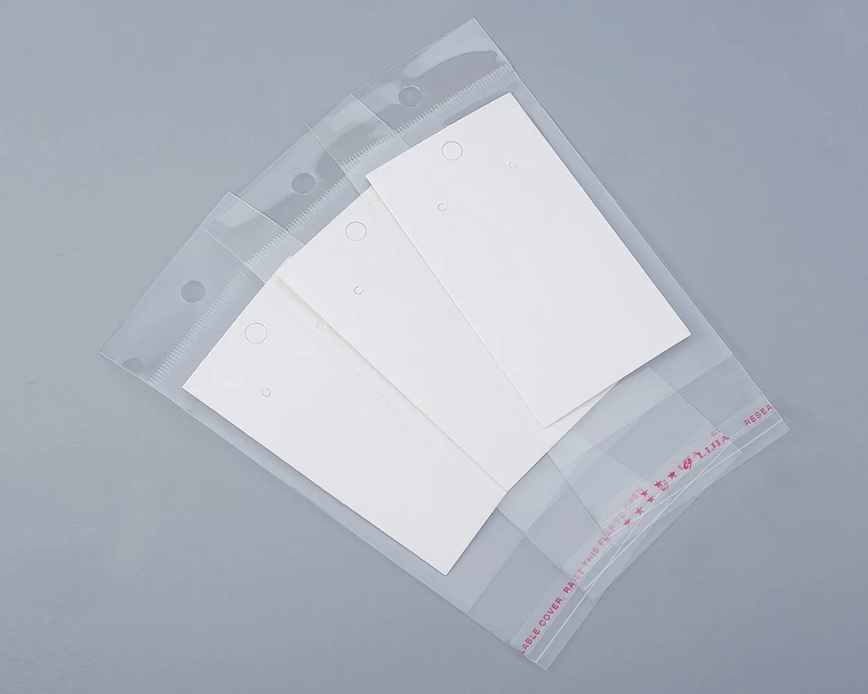 Earring Display Cards with Self-Seal Bags 200 Pieces Earring Tags