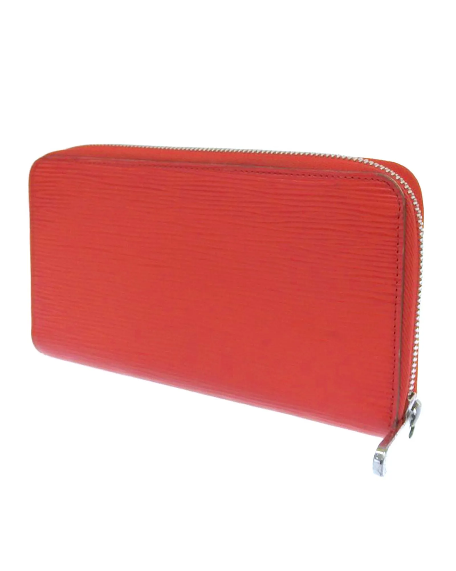 Epi Leather Long Wallet in Red for Women