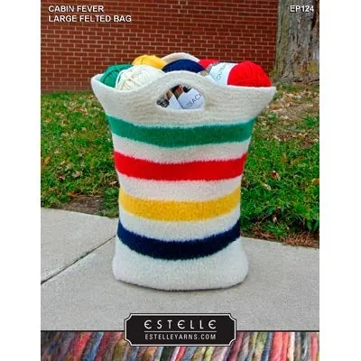 Estelle's Cabin Fever Felted Bag-Large