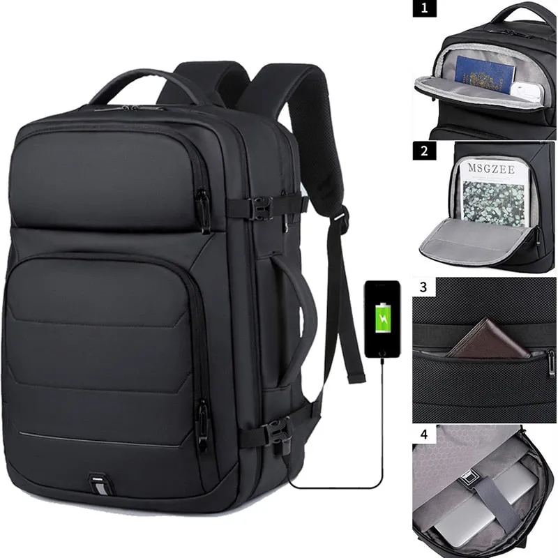 Expandable Men's 17 Inch Laptop Backpacks