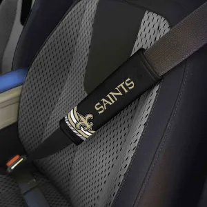 Fanmats New Orleans Saints Team Color Rally Seatbelt Pad - 2 Pieces