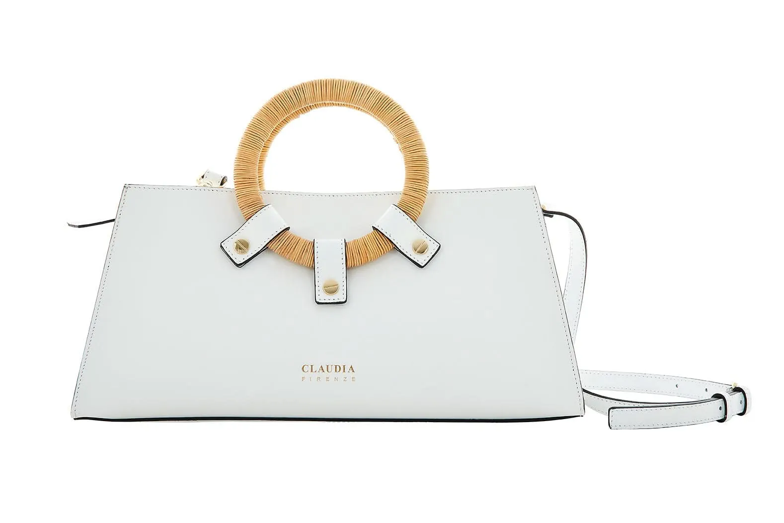 GRETA Calf Leather Top Handle Bag by Claudia Firenze