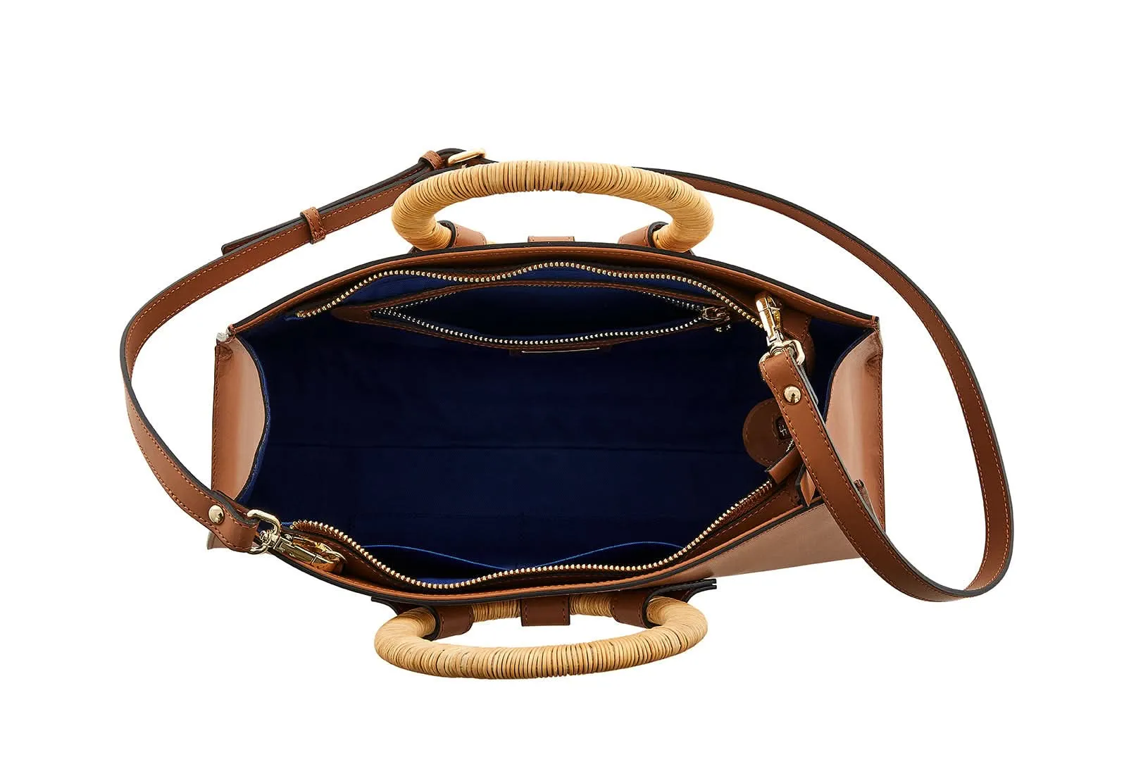 GRETA Calf Leather Top Handle Bag by Claudia Firenze