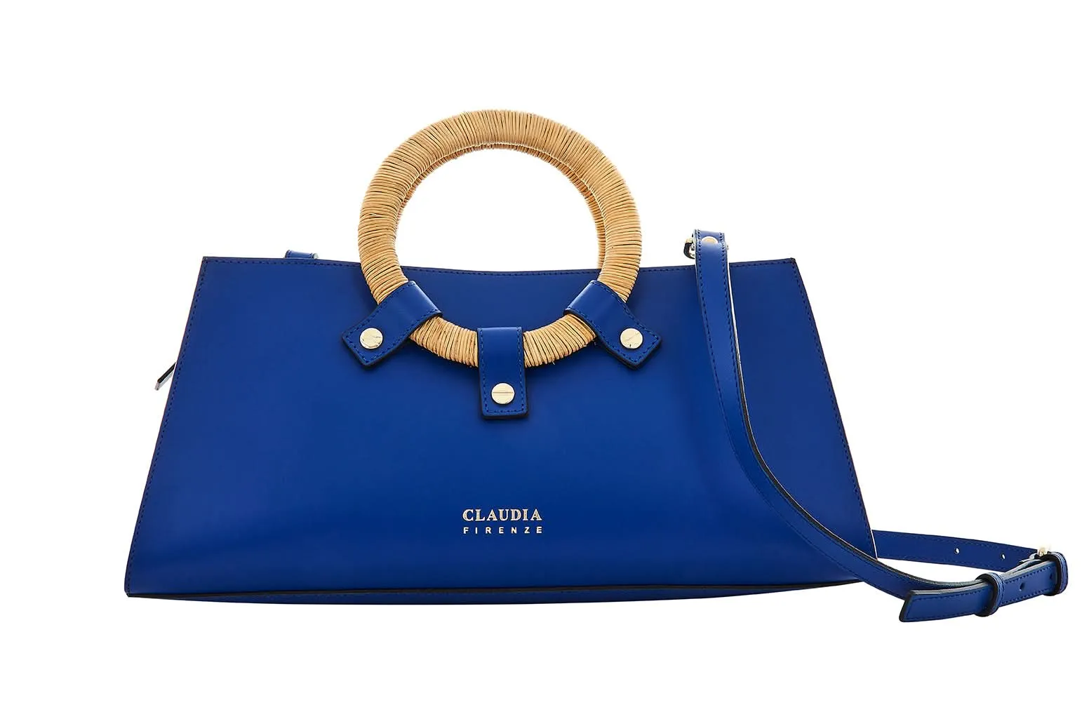 GRETA Calf Leather Top Handle Bag by Claudia Firenze