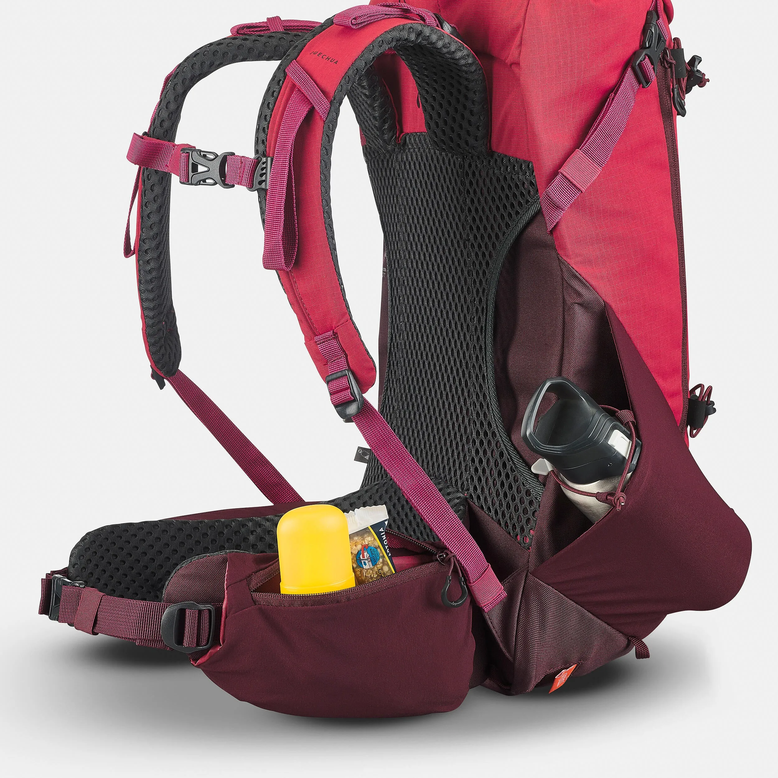 Hiking backpack Quechua MH500 20 l, red/maroon