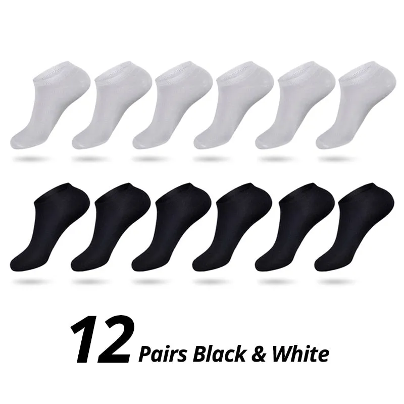 HSS Brand 12Pairs / lot Men Cotton Socks Summer Thin Breathable Socks High Quality No Show Boat Socks Boy Students Short Sock