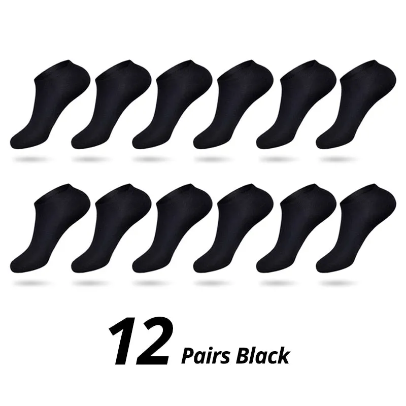 HSS Brand 12Pairs / lot Men Cotton Socks Summer Thin Breathable Socks High Quality No Show Boat Socks Boy Students Short Sock