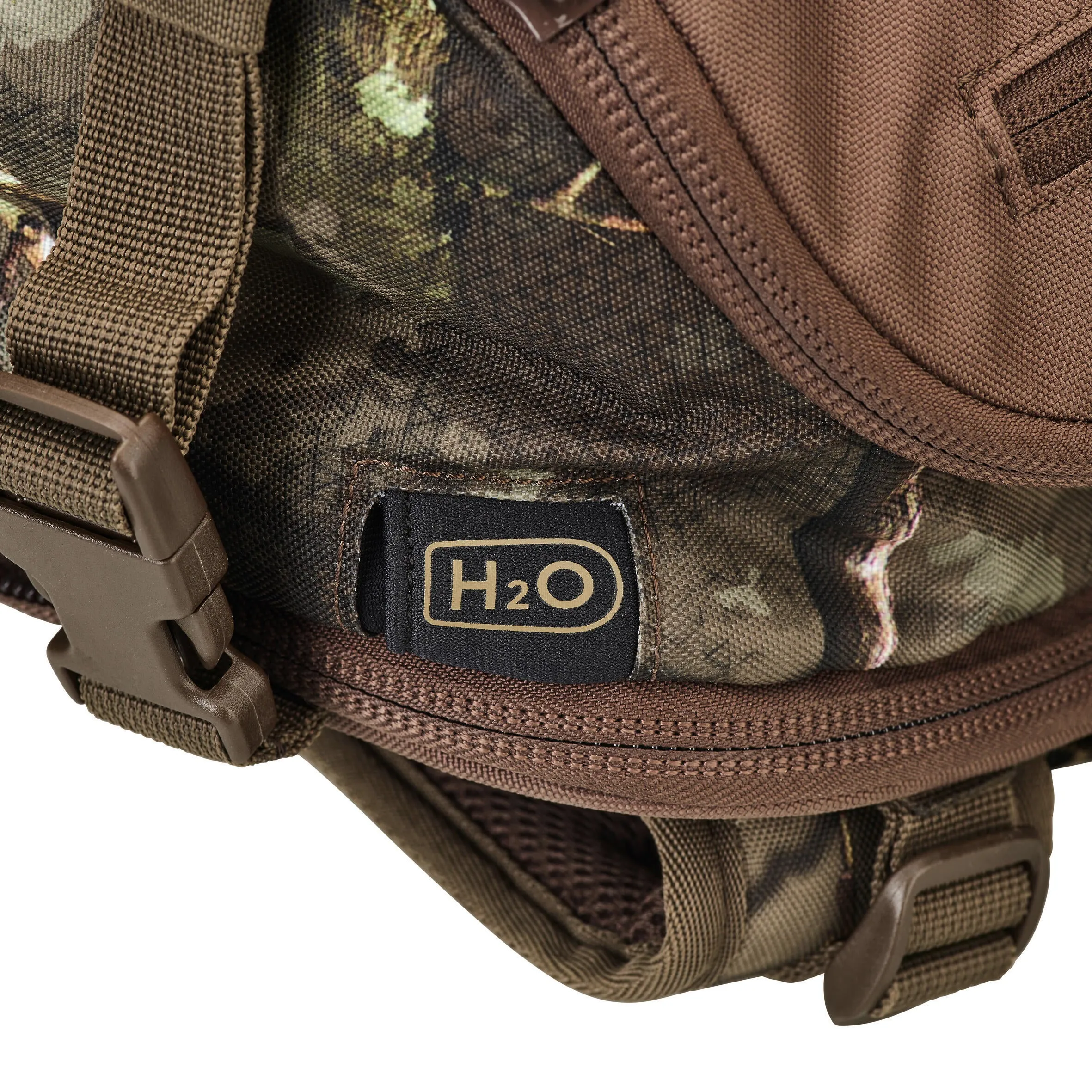 Hunting backpack TREEMETIC X-Access 45 L compact camouflage SOLOGNAC, khaki