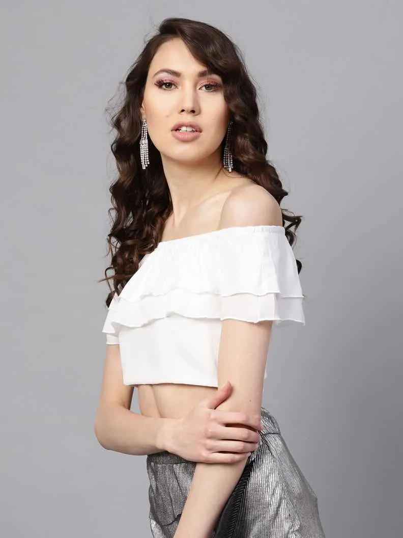 Ivory Frill Crop Top