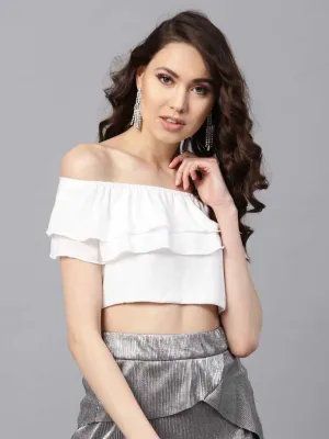 Ivory Frill Crop Top