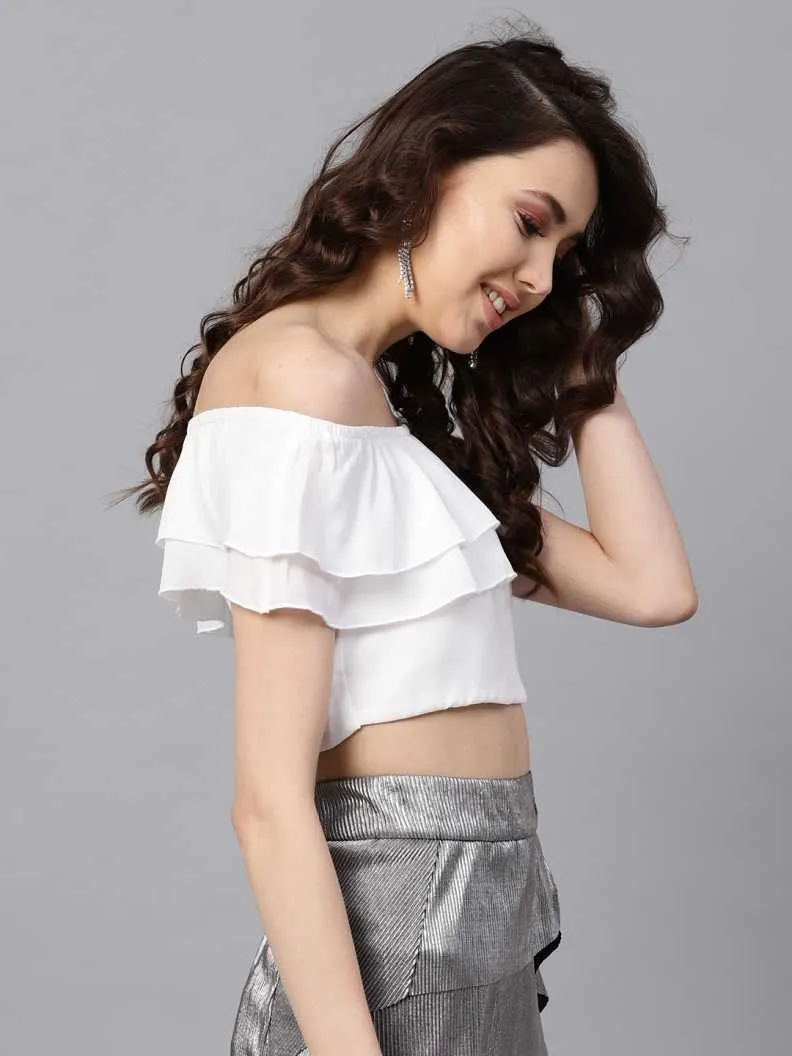 Ivory Frill Crop Top