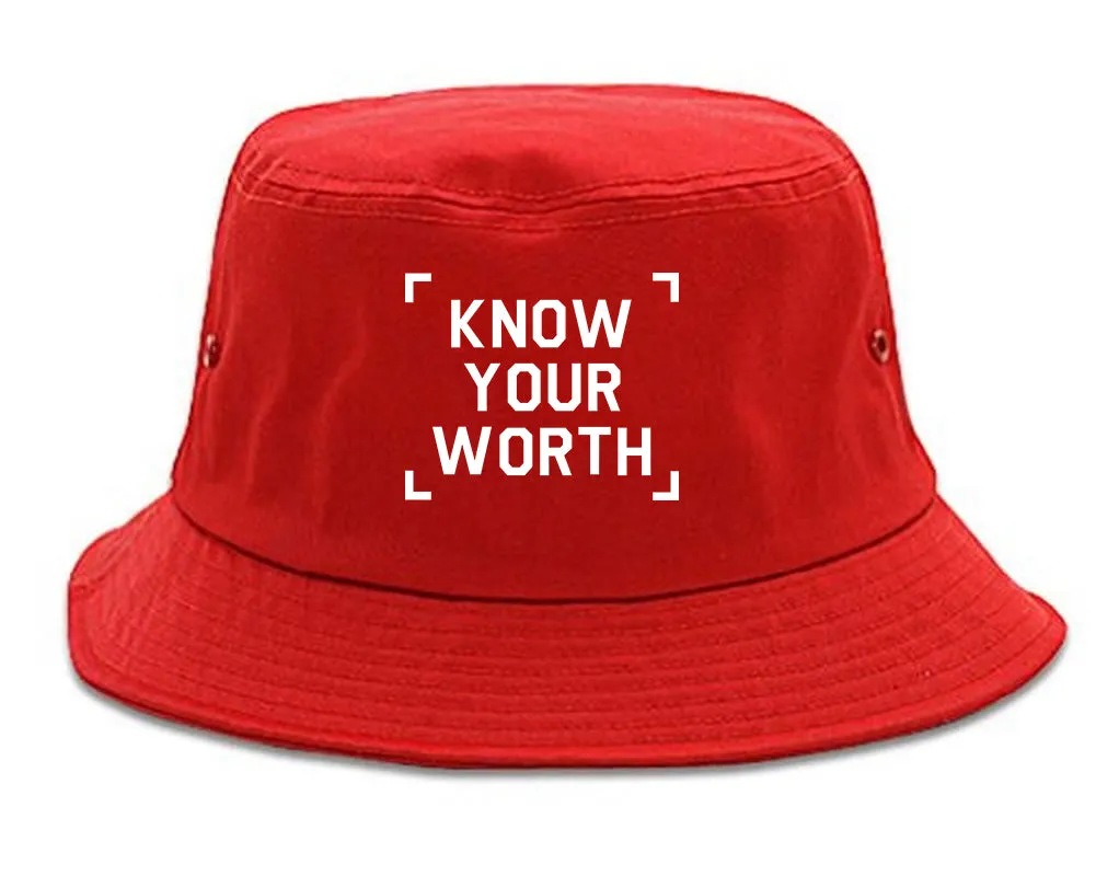 Know Your Worth Mens Bucket Hat