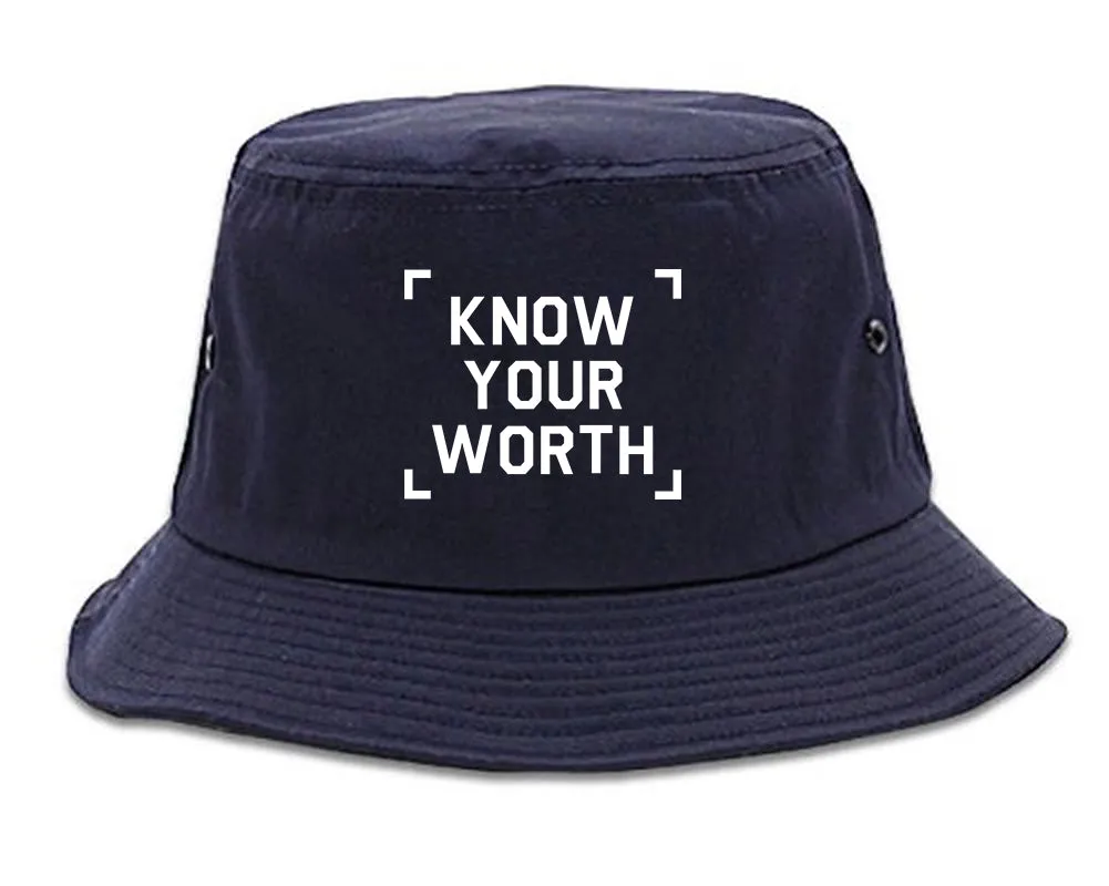 Know Your Worth Mens Bucket Hat