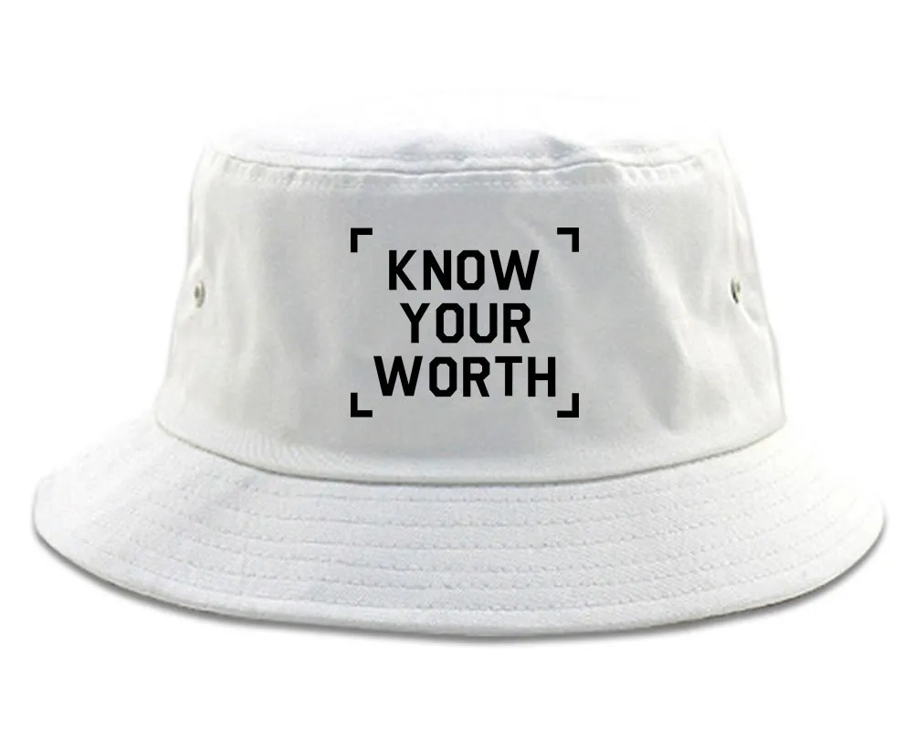 Know Your Worth Mens Bucket Hat