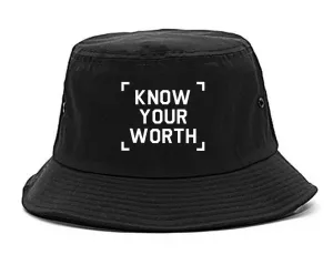 Know Your Worth Mens Bucket Hat