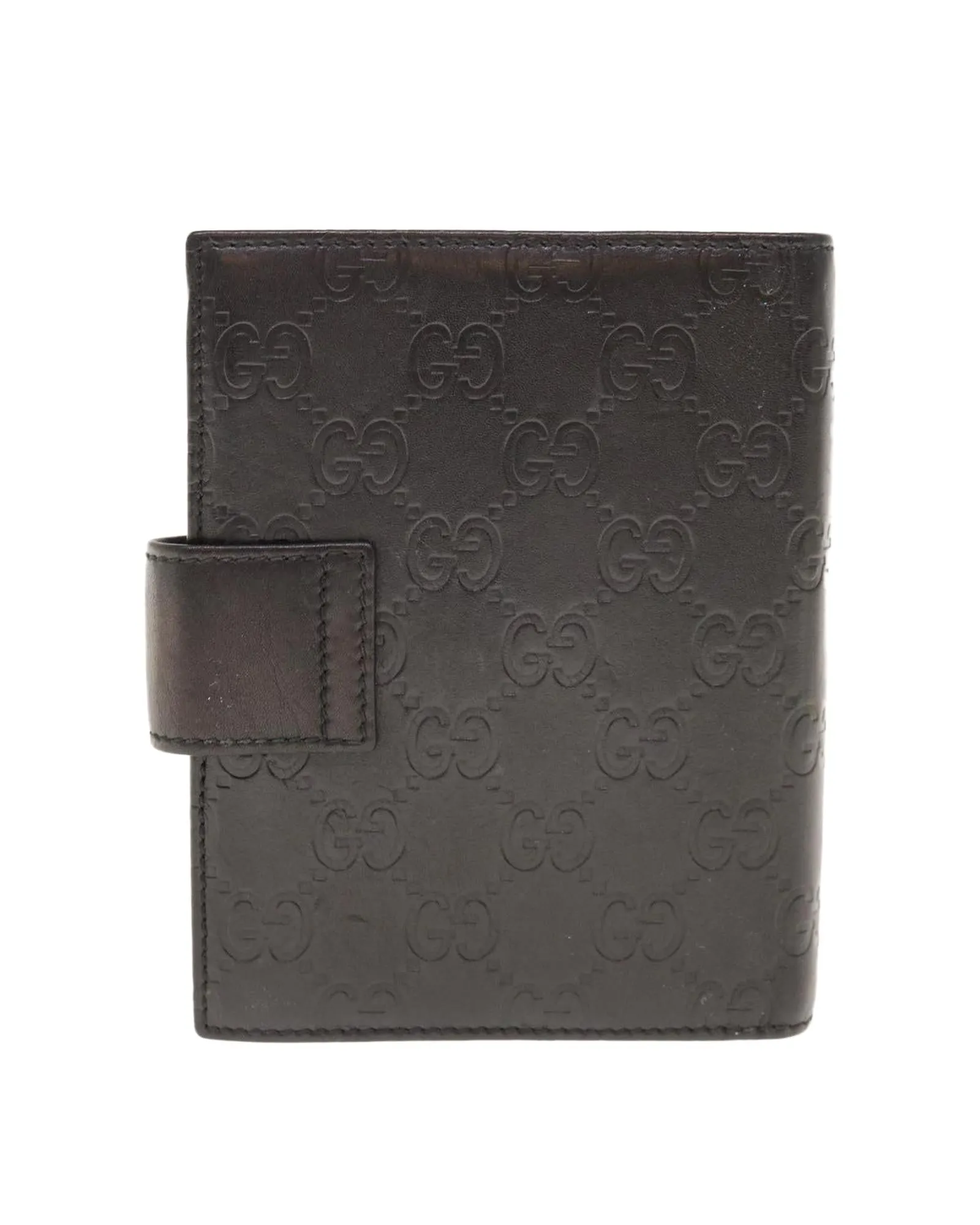 Leather and GG Canvas Day Planner Cover by Italian Designer