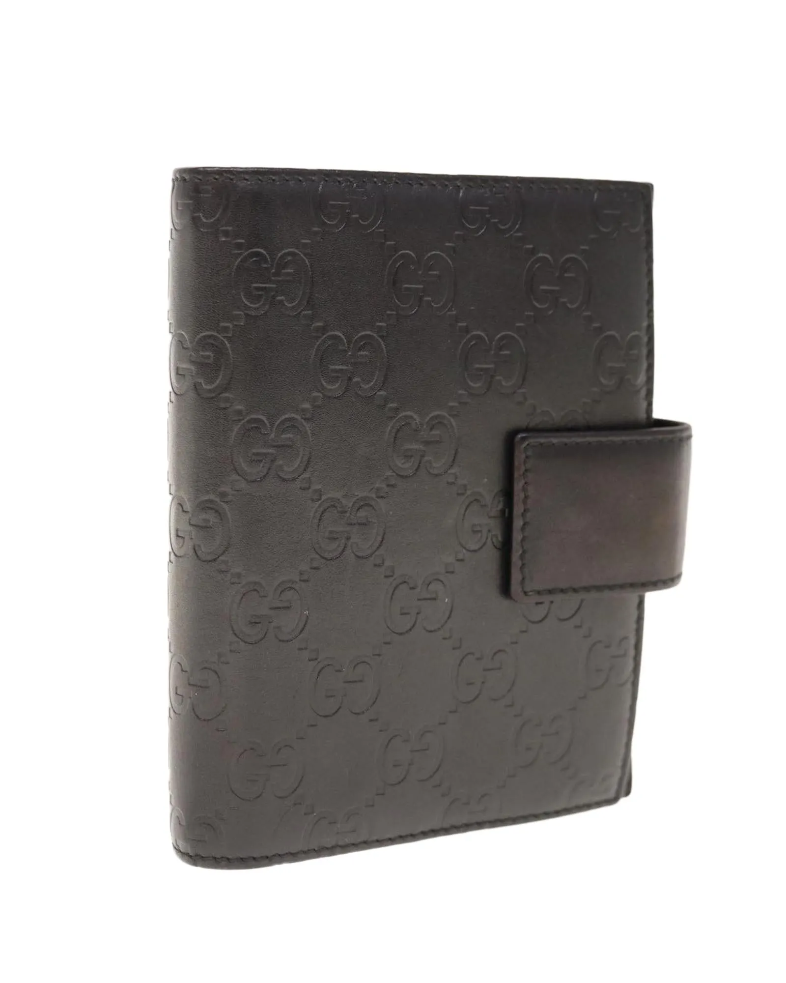 Leather and GG Canvas Day Planner Cover by Italian Designer