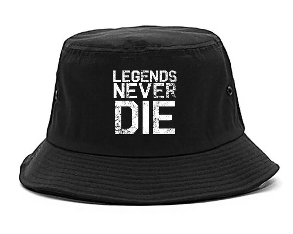 Legends Never Die Vintage Mens Bucket Hat