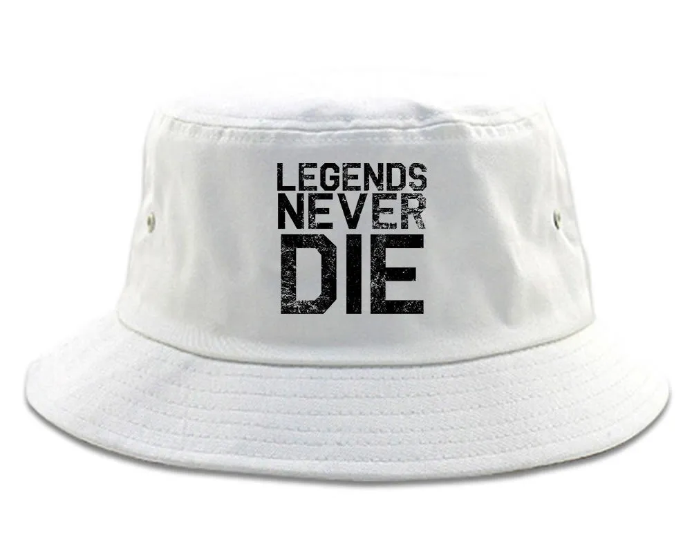 Legends Never Die Vintage Mens Bucket Hat