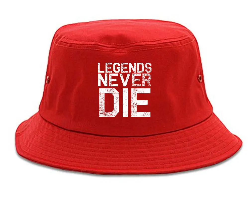 Legends Never Die Vintage Mens Bucket Hat