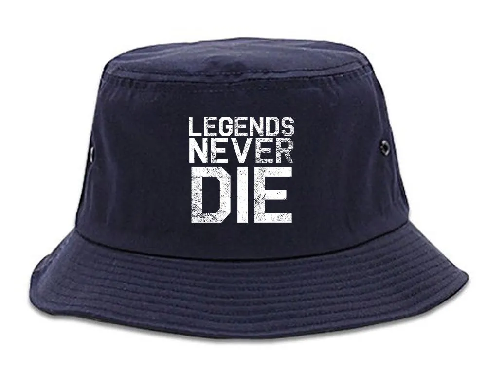 Legends Never Die Vintage Mens Bucket Hat