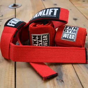 Lifting Straps & Wrist Wraps Pack | Red