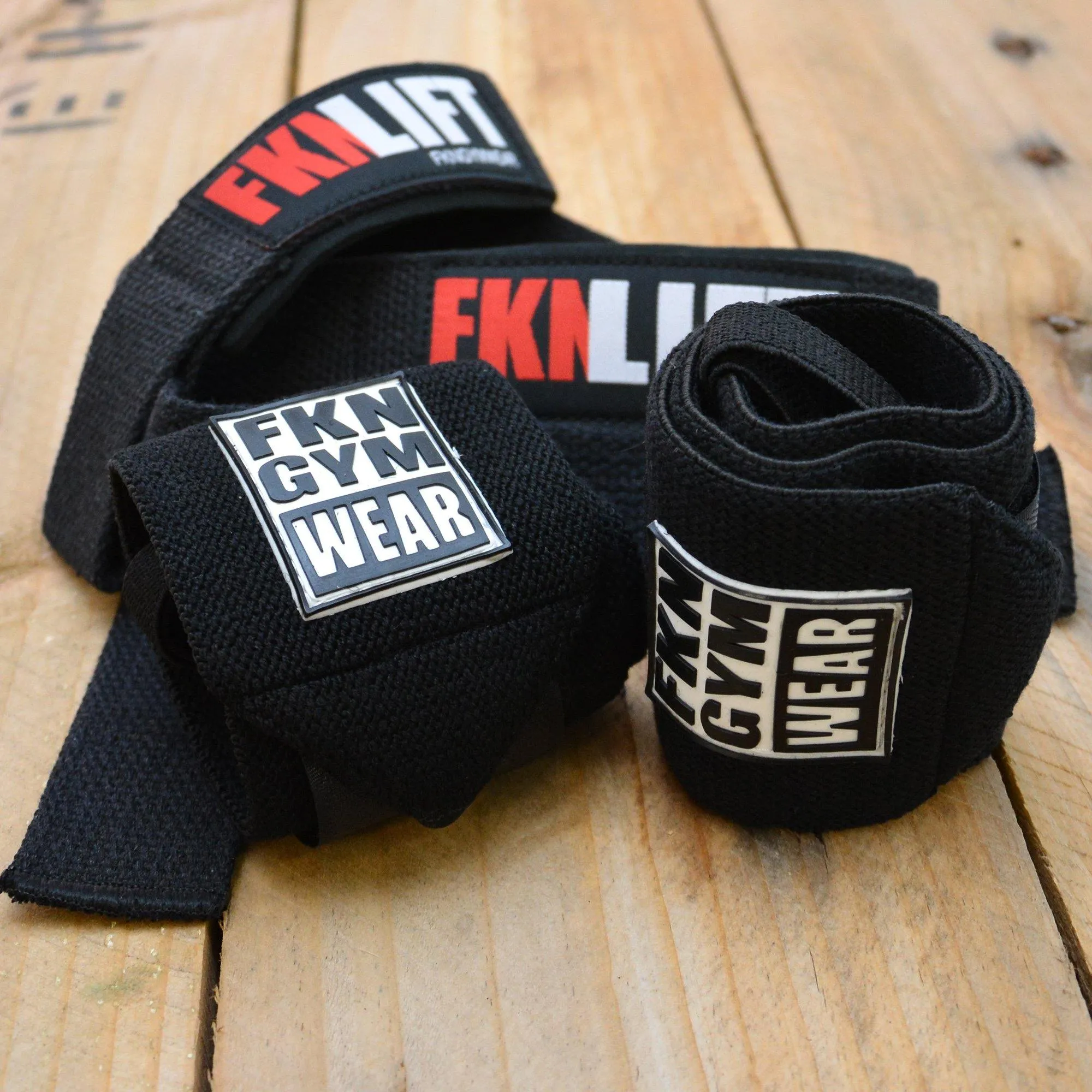 Lifting Straps & Wrist Wraps Pack | Red