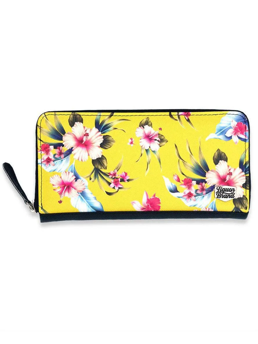 LIQUORBRAND Luau Yellow Wallet