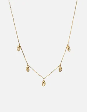 Lobster Charm Necklace, Gold Vermeil