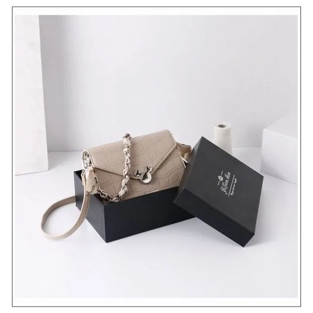 Luxury Designer Stone Pattern Crossbody Women Handbags