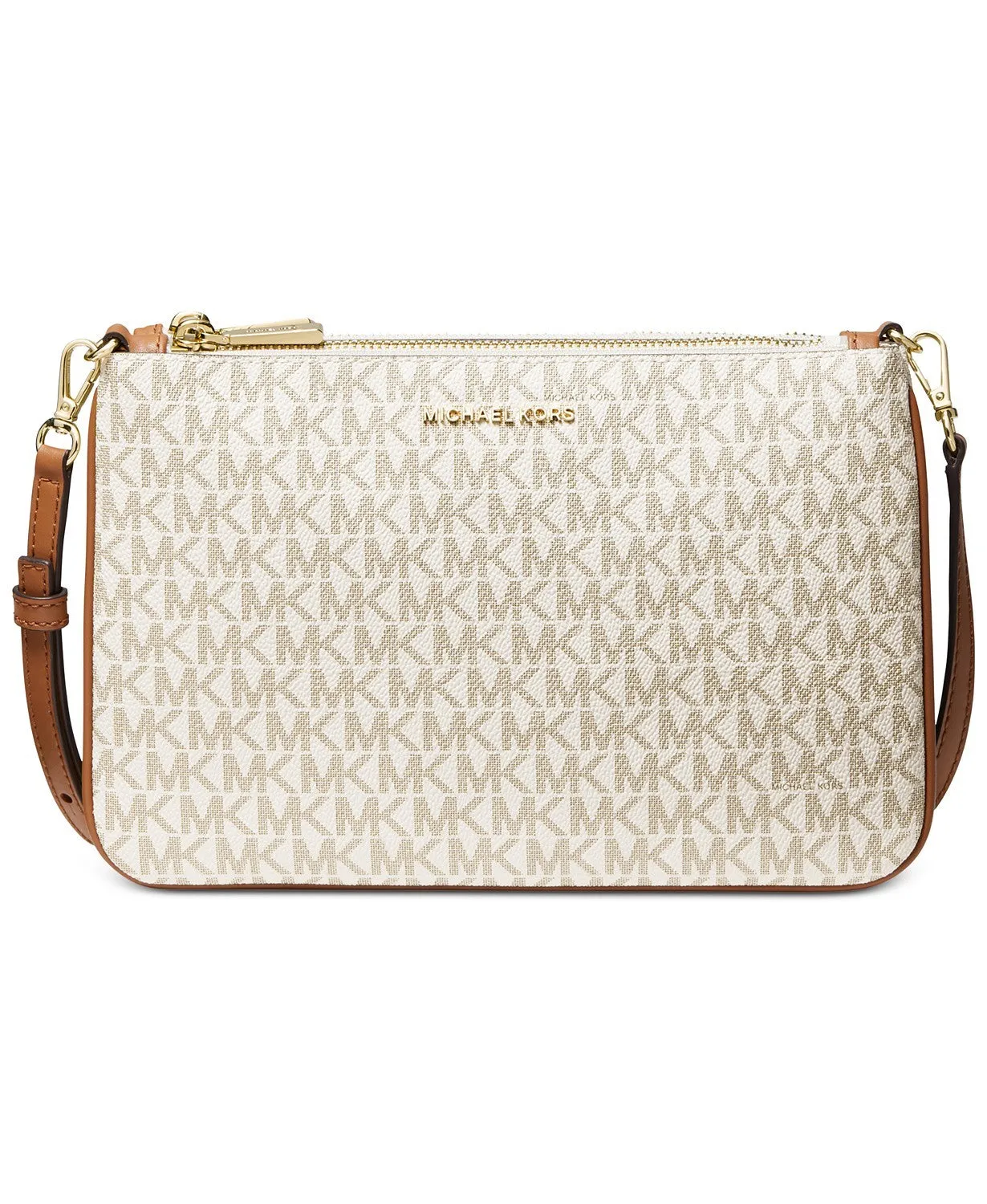 Michael Kors Signature Jet Set Double Pouch Crossbody