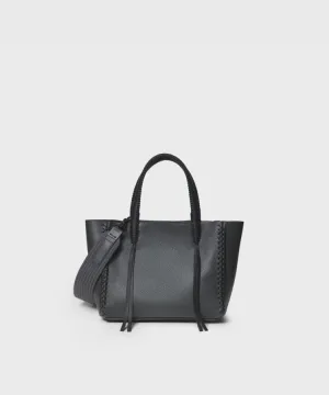 Mini Tote Grained Leather Charcoal